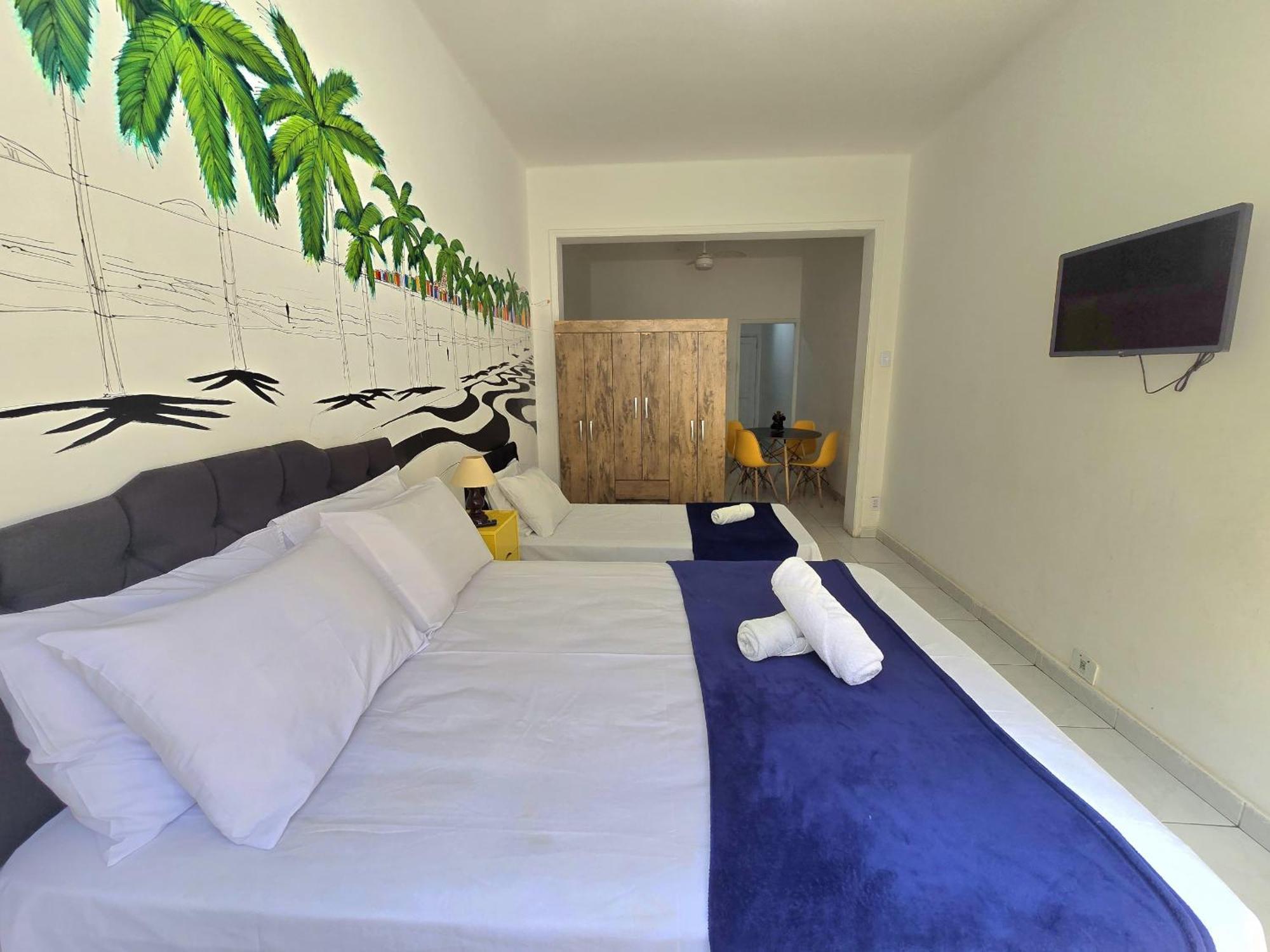 ריו דה ז'ניירו Qto E Sala, Smart Tv, Wi-Fi, Ar-Cond, Praia De Copacabana מראה חיצוני תמונה